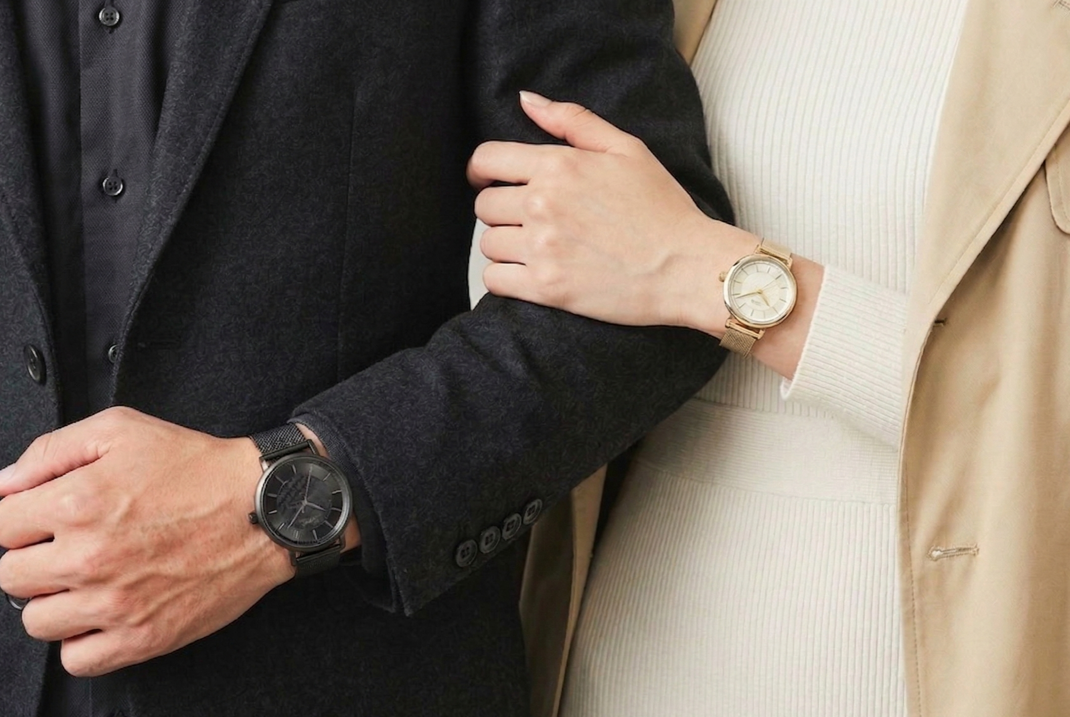 ペアで着用したICHISAIの腕時計